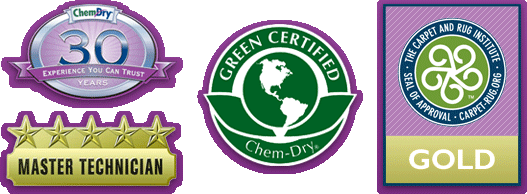 30 Years, Master Technician, Green Certified, Carpet and Rug Institute Seal of Approval, Angie's List
